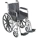 18 Wheelchair with Fixed Armrests 250lbs Capacity-Model#503-0658-0200