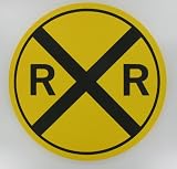 Wood Railroad Crossing Street Sign Wall Art Kids Bedroom