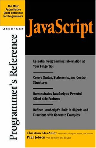 Image of: JavaScript Programmer's Reference