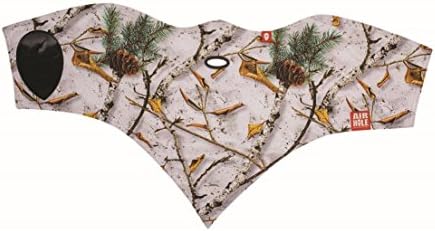 Airhole 2 Layer Standard Face Mask - Snow Camo Medium/Large