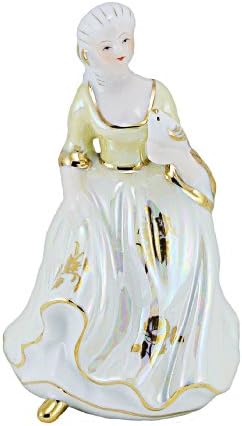 Lady Figurine Hand Bell - Yellow