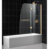 DreamLine SHDR-3148586-01 AQUA-C Hinged Tub Door, Clear Glass