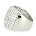 Sterling Silver Paved CZ Dome Ring