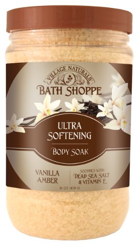 Village Naturals Bath Shoppe Vanilla Amber Body Soak 31 oz