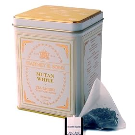 Chinese Mutan White, 20 Sachets in tin by Harney and Sons