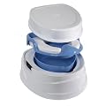 Tippitoes Soft Seat Trainer Potty and Step Stool (White / Blue)