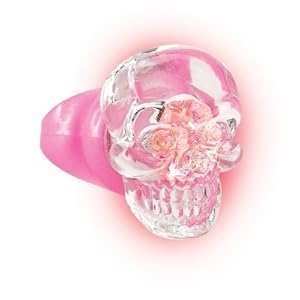 Amscan 153683 Pretty In Punk Light Up Skull Ring