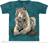 The Mountain White Tiger Gaze Short Sleeve Tee T-shirt