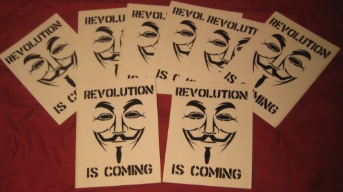 Huge save onmasks guy fawkes Anonymous Revolution is coming decal sticker Guy Fawkes V mask