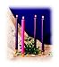 7/8" Hollow Core Advent Candles