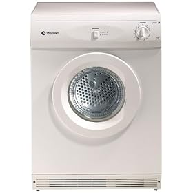 White Knight WK44AW large reverse action tumble dryer, 6kg capacity, white