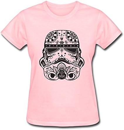 WAYNEY Costom Star Wars Ornate Stormtrooper Adult Girl Shirts Pink XS