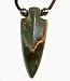Moss Agate Arrowhead Pendant