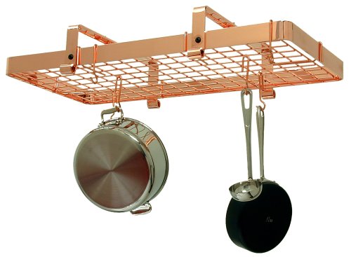 Enclume PR13wg-CP Low Rectangle with Grid Premier Ceiling Rack, Copper