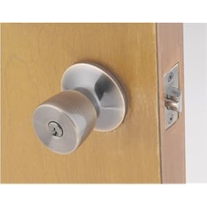 Hampton Products - Import 3922N Lock Keyed Entry Tulip Antique Brass Us5