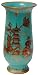 Turquoise Chinoiserie vase - porcelain