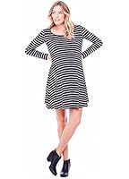 Ingrid & Isabel Women's Maternity Long Sleeve Stripe Trapeze Dress