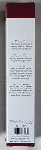 Elegant Expressions 2 FL OZ Fragrance Diffuser with Reed Sticks (2 Pack) (Apple Cinnamon)