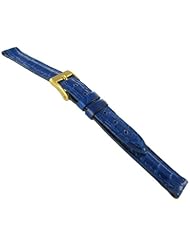 10mm Morellato Genuine Crocodile Blue Watch Band