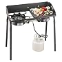 Camp Chef Explorer Series EX-60LWC Deluxe 2 Burner Modular Cooking System ,Includes CGG-16 (Cast Iron Grill/Griddle), Black