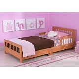 KidKraft Slatted Toddler Bed - Honey