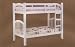 White Finish Twin Size Bed w/16 Slats