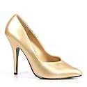 5 Inch Heel Classic Pump (Gold Pu;13)