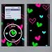 IPOD MINI Neon Hearts Skin 01045