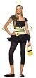 Leg Avenue Women's 3 Piece Sunflower Bee Dress