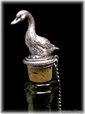 Pewter & Cork Duck/Goose Wine Bottle Stopper