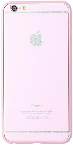 iPhone 6/6S Plus Case, SMALL COLOR®[Metal Bumper] Ultra Premium Aluminum Bumper Frame Case &amp; [Tempered Glass] [1 Front &amp; 1 Back] Glass Screen Protector for Apple iPhone 6/6S Plus (5.5) (pink)