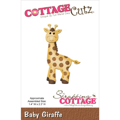CottageCutz Die Cuts, 1.4 by 2.3-Inch, Baby Giraffe