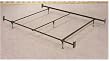Queen size bed frame with 5 legs and glides