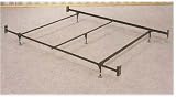 Queen size bed frame with 5 legs and glides
