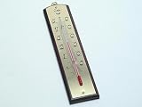 Review West  / West Mahogany and Brass Thermometer