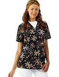 Tafford Bitsy Spider 2 Pocket Scrub Top Small BISP