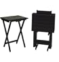 Michael Scott Slat TV Snack Tray, Set of 4, Antique Black