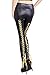 COCOLEGGINGS Womens Wet Look Strappy Faux Leather Punk Leggings High Waist Pants