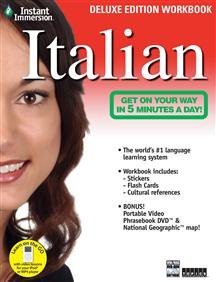 INSTANT IMMERSION ITALIAN DELUXE WORKBOOK (DVD SOFTWARE)