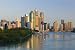 Australia, Queensland, Brisbane, Central Business District from Kangaroo Point , 144x96