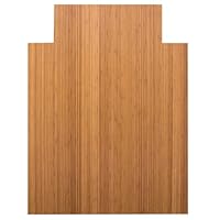 Bamboo RollUp Chair Mat with Lip 36 x 48, 5MM Thick