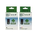 2-Pack Focus Brand Remanufactured Dell Series 9 (MK990/MK991) 1 Black & 1 Colour Ink Jet Cartridge for use with Dell All-In-One 926 / V305 / V305w Printer