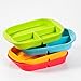 Kinderville Silicone Divided Plate Green 100% Food-Grade Silicone - Designed in California