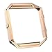 For Fitbit Blaze, TOOPOOT Stainless Steel Replace Metal Frame For Fitbit Blaze Smart Watch (Rose gold)