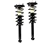 DTA 70022 Full Set 4 Complete Strut Assemblies With Springs and Mounts Ready to Install OE Replacement 4-pc Set