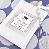 Hats off to You Graduation Hot Cocoa + Optional Heart Whisk - Baby Shower Gifts & Wedding Favors (Set of 24)