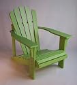 Lime Green Painted Cedar Adirondack Chair