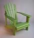 Lime Green Painted Cedar Adirondack Chair