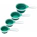 Chef'n SleekStor Collapsible Measuring Cup Set, Curacao/Meringue, Set of 4