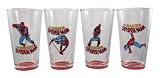 4pc Spiderman 16oz Pint Glass Tumbler Set